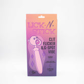 Lick n Stick Pink Clit Flicker and G-Spot Vibrator Toy Finger Stimulator